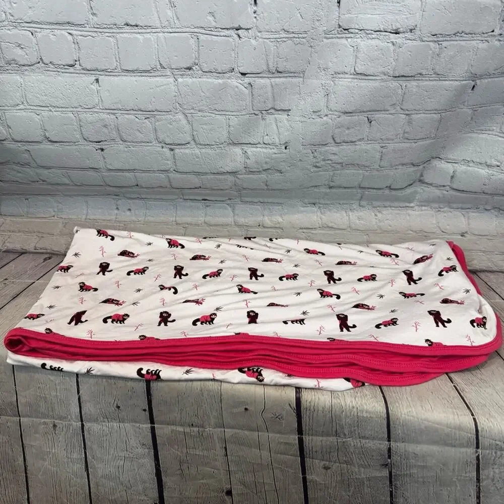 Bubble Baby Red Panda Bamboo Blanket